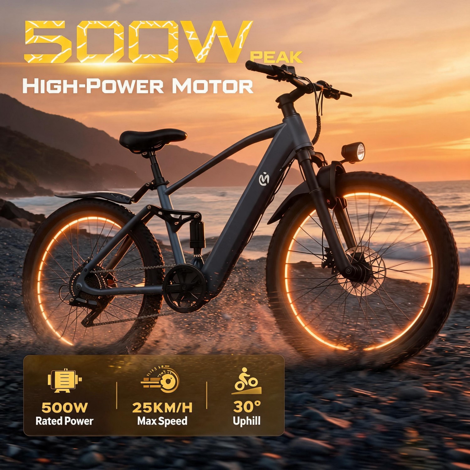Mountain Biking Gifts - Bicicleta Elétrica de Montanha, Motor de