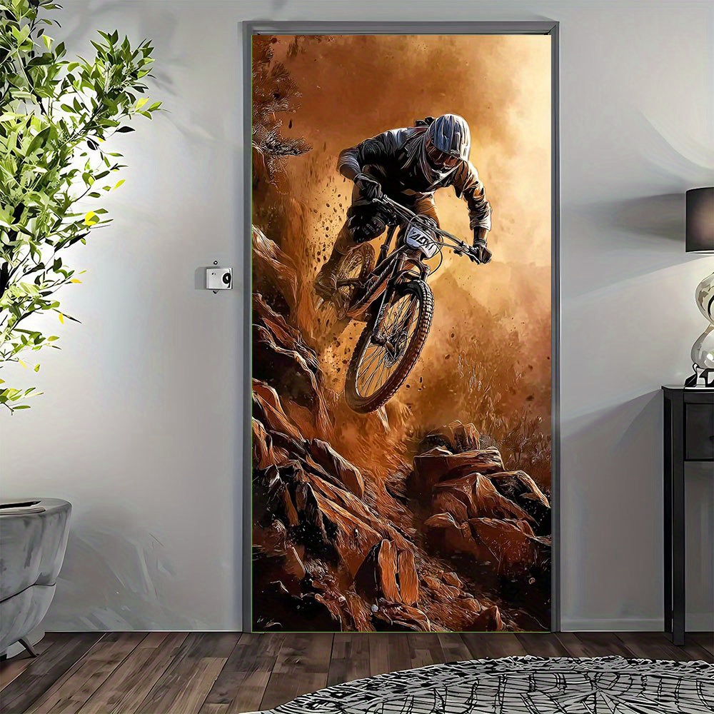 Mountain Biking Events - Cortinas planas 2D, banners decorativos 2D