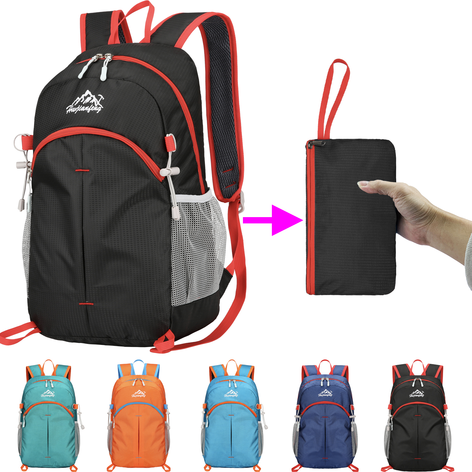 18l portátil dobrável mochila  - Mountain Biking Backpack avaliação e preço