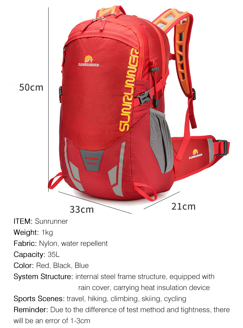 Mochila de caminhada 35l, gran - Mountain Biking Backpack avaliação e preço