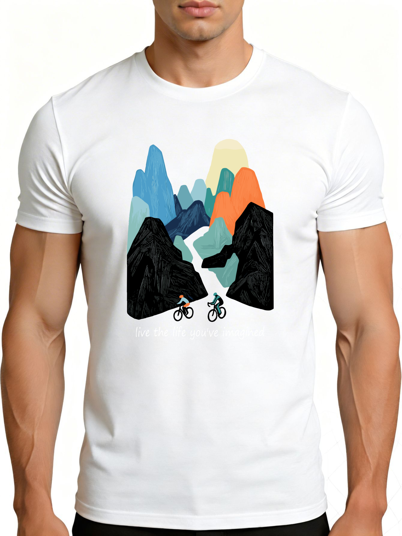 Camiseta Gráfica Masculina - R - Mountain Biking Gifts avaliação e preço
