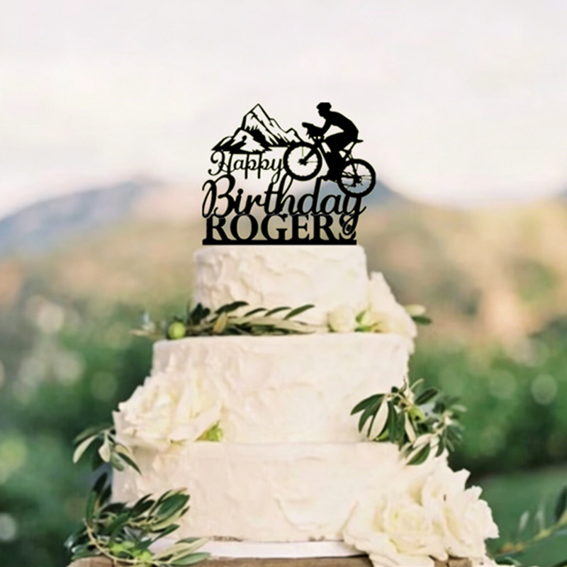 Topo de bolo personalizado par - Mountain Biking Events avaliação e preço