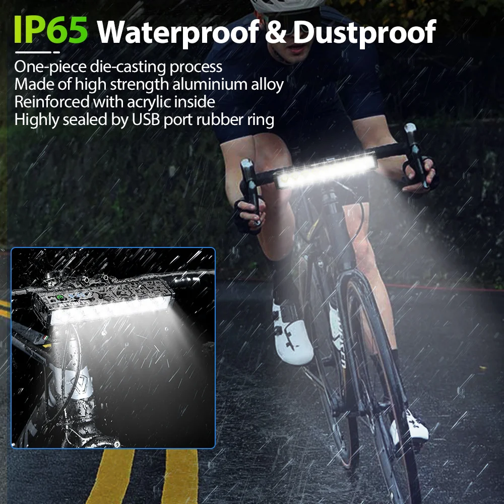 10000mah luz da bicicleta 17 l - Mountain Biking Backpack avaliação e preço