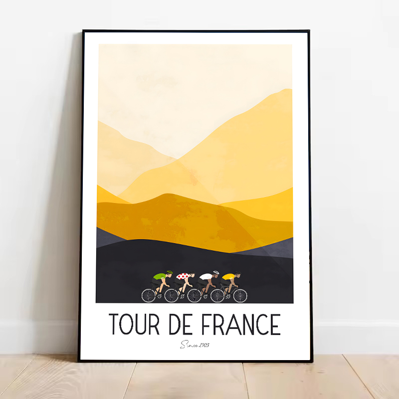 Pôster de Ciclismo em Aquarela - Mountain Biking Pictures avaliação e preço