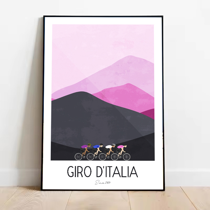 Pôster de Ciclismo em Aquarela - Mountain Biking Pictures avaliação e preço