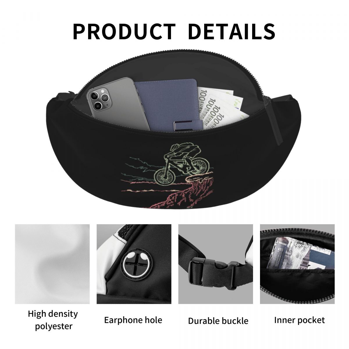 Personalizado casual mountain  - Mountain Biking Fanny Pack avaliação e preço